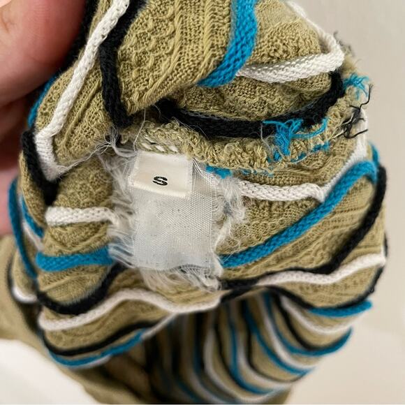 Vintage Coogi Sweater Dress Green Midi Womens Size Small Short Sleeve - Picture 4 of 5